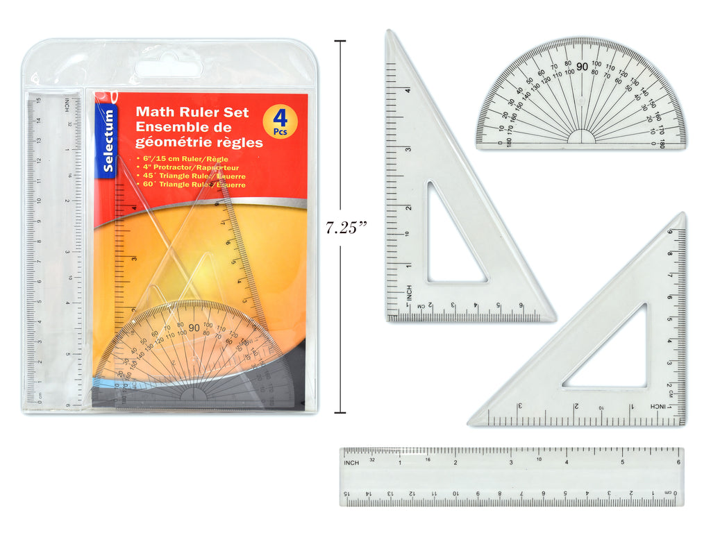 Math Ruler Set